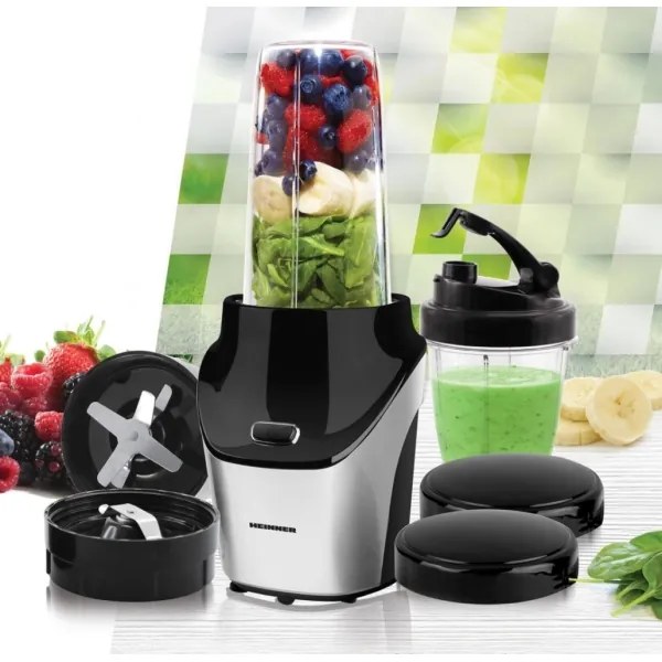 Heinner HSB-T1000SS - Blender Nutri pentru smoothie 1000W/230V, crom mat/negru