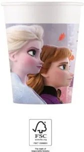 Disney Regatul de gheață Leaf pahar de hârtie 8 bucăți 200 ml FSC