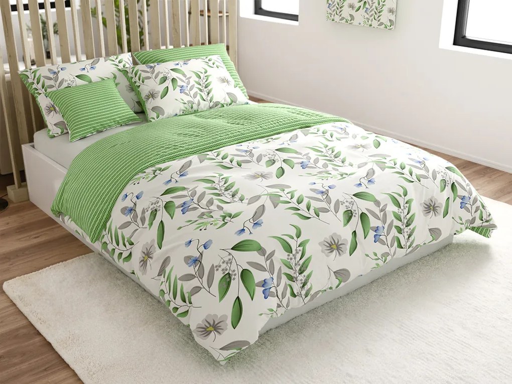 Lenjerie de bumbac KARDA alb Dimensiune lenjerie de pat: 70 x 90 cm | 140 x 200 cm