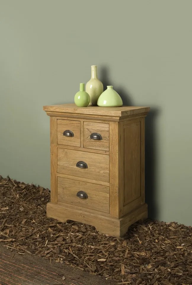 Comoda din tec reciclat 73 cm