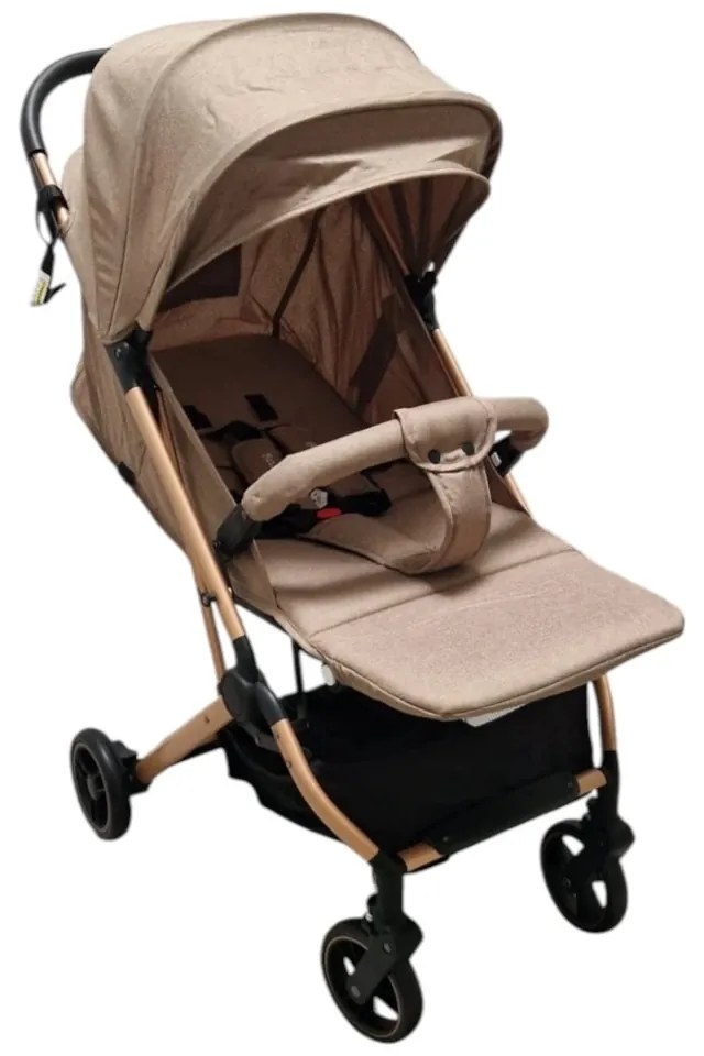 Carucior sport ultracompact pentru copii BABY CARE 311 Transformabil in troller, Spatar reglabil in 3 trepte, Pozitie somn, Bej Crem