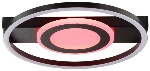 Brilliant - LED RGBW plafonieră MAUREEN, cu funcție dimmabilă, LED/20W/230V 3000-6500K neagră+ telecomandă