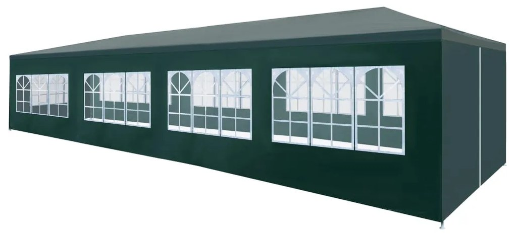 vidaXL Cort de petrecere, verde, 3 x 12 m