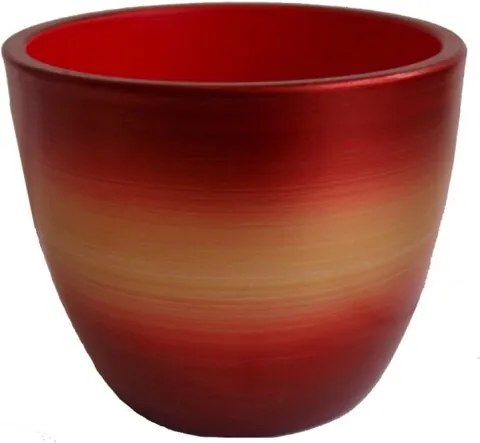 Mască de ghiveci din ceramică, roșu, 15 cm