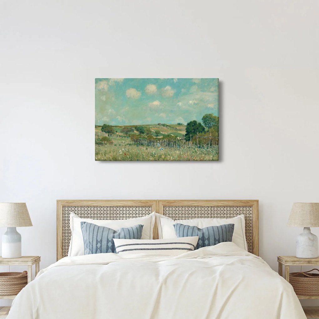 Tablou - Alfred Sisley,  Meadow, reproducere (90x60 cm)