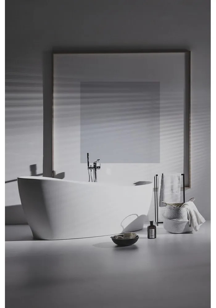 Cada freestanding, asimetrica, 180x85 cm, alb lucios Alb lucios