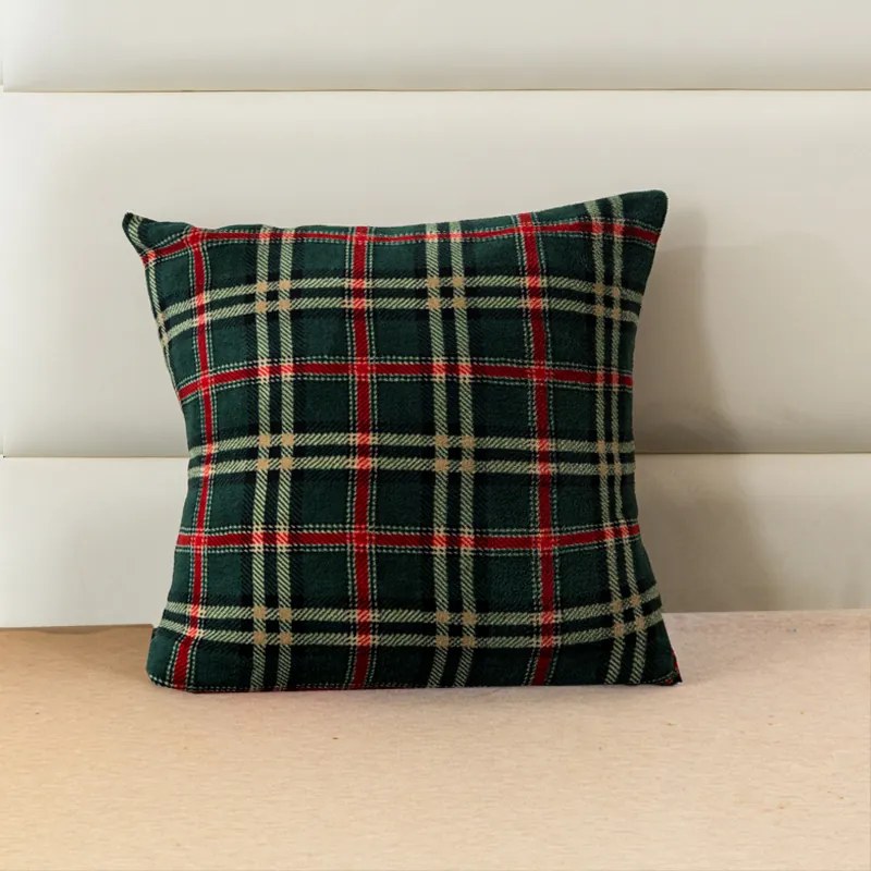 Husa din mikroplys pentru pernuta GLENMOORE 45x45 cm, verde