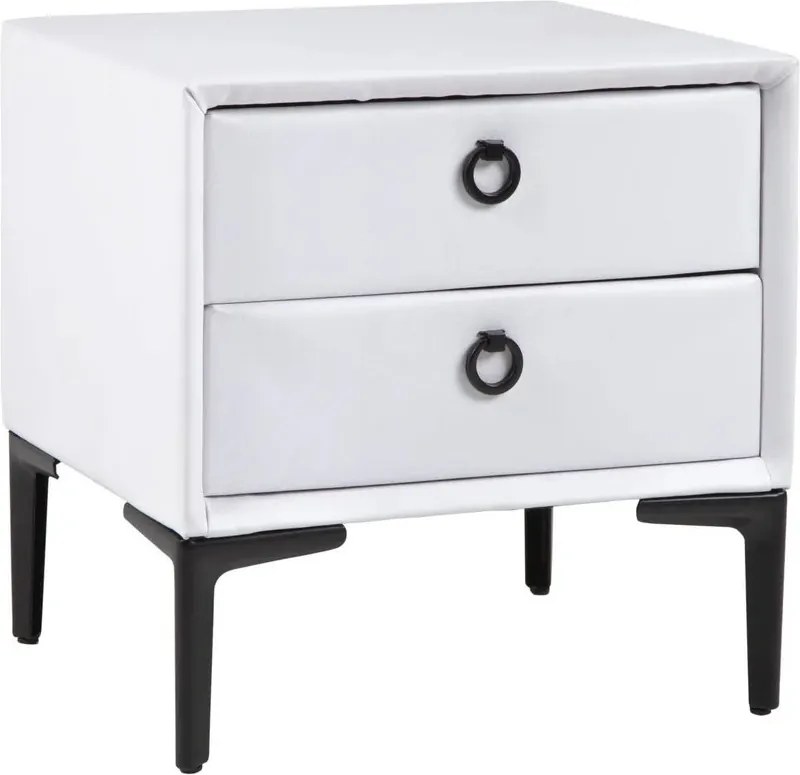 Noptiera, Masuta laterala design modern Cosmopolite, alb