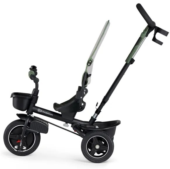 Tricicletă pentru copii KINDERKRAFT SELECT SPINSTEP Premium verde