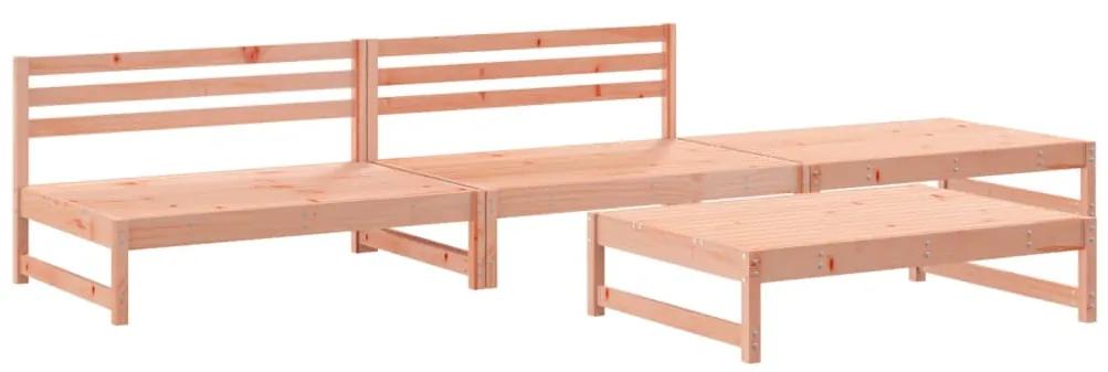 3186597 vidaXL Set mobilier relaxare grădină, 4 piese, lemn masiv Douglas