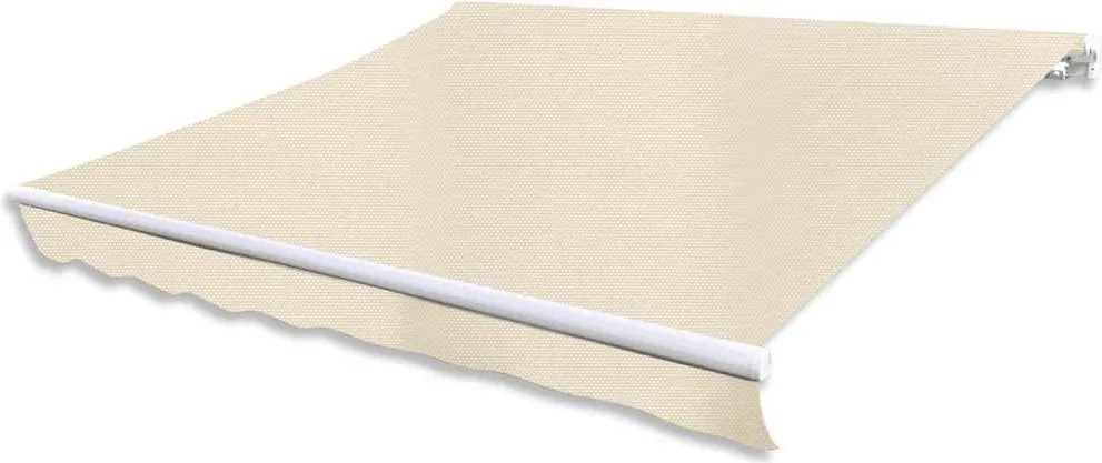 vidaXL Copertină pliabilă motorizată, 400 cm, crem