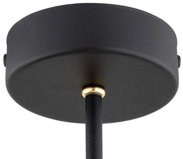 Lustră pe tijă AMALFI 3xE27/15W/230V neagră/albă Argon 6150