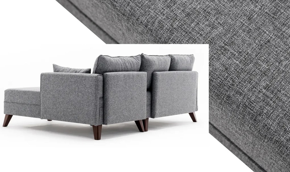 Canapea extensibilă de colț Bella Corner Right 2 Grey