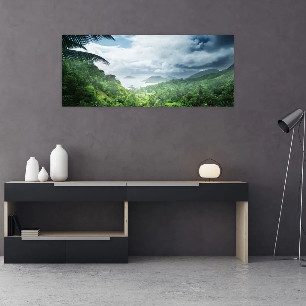Tablou -Jungla din Seychelles (120x50 cm)