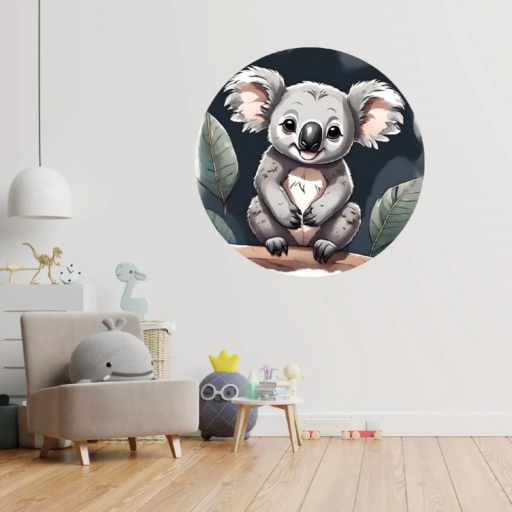 PIPPER. Autocolant circular de perete „Koala” mărimea: 60cm