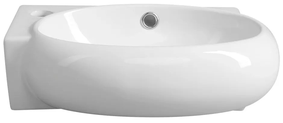 Chiuvetă mică pentru WC albă din ceramică 43x28,5 cm Ribera – Sapho