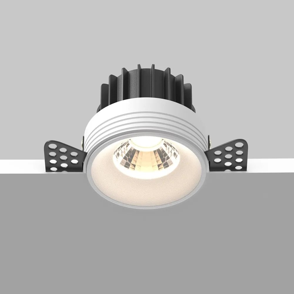 Spot LED incastrabil design tehnic Round D-11,5cm alb