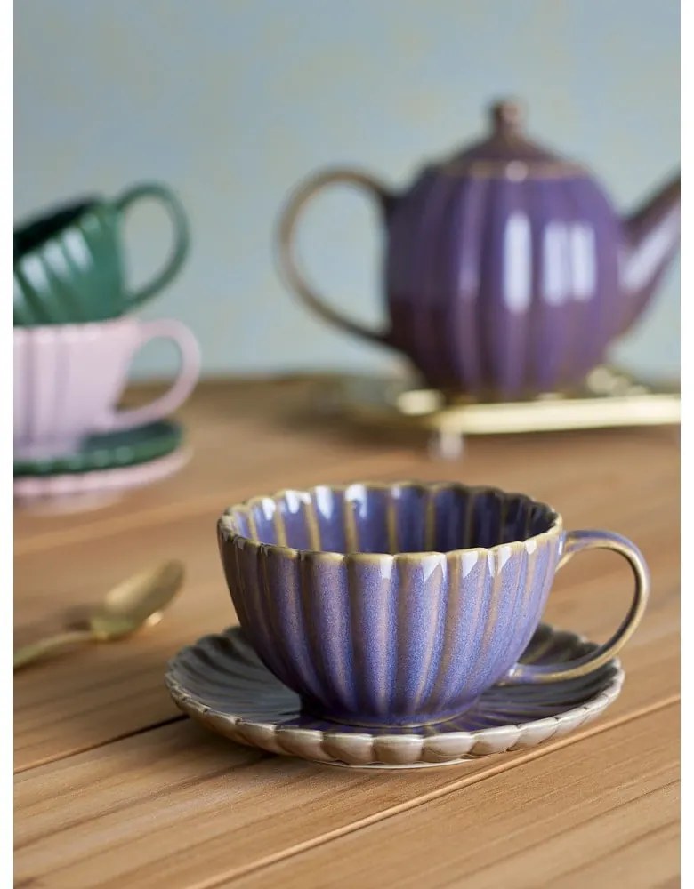 Ceașcă mov pentru cappuccino din gresie 220 ml Latina – Bloomingville