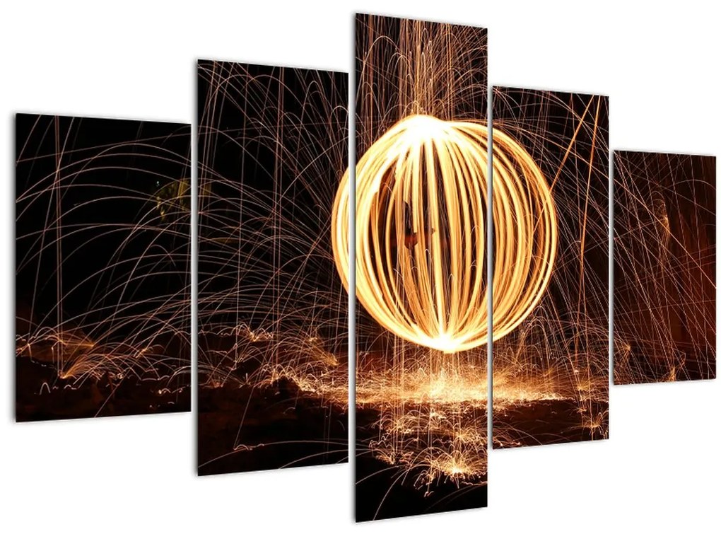 Tablou - Desenat de lumină (150x105 cm)