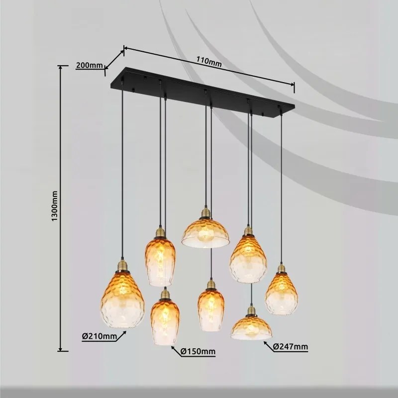 Lustra suspendata design modern SALVY 8L
