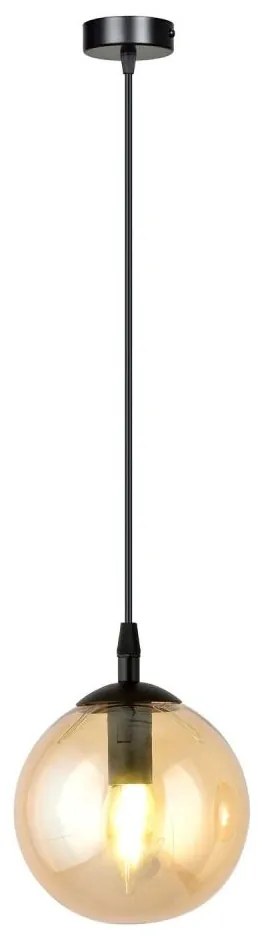 Lustră pe cablu COSMO 1xE14/10W/230V d. 14 cm negru/bej