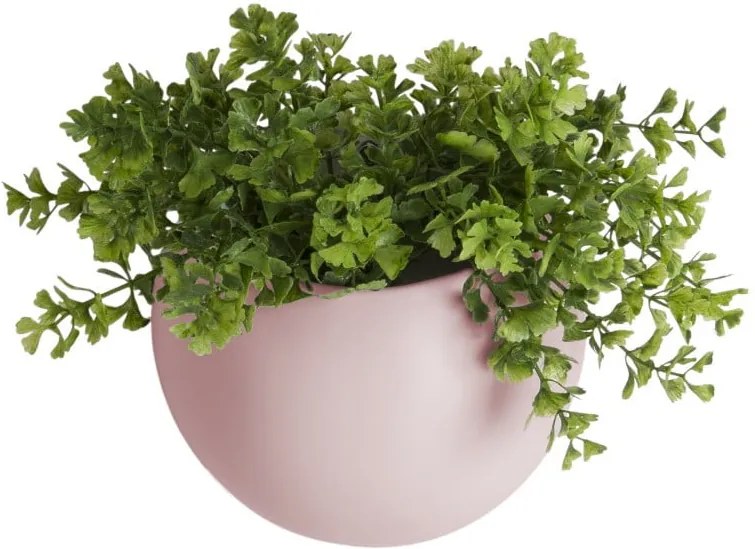 Ghiveci suspendat din ceramică PT LIVING Globe, roz deschis