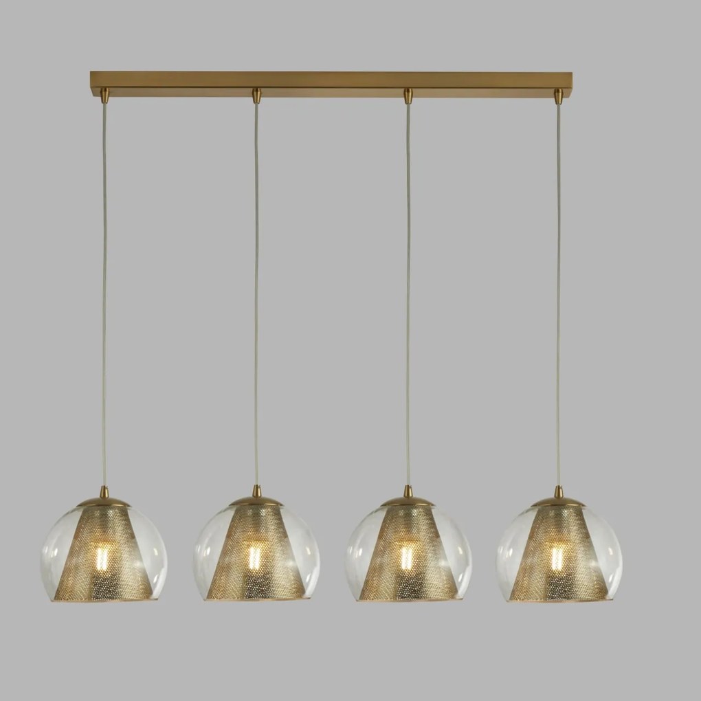 Lustra cu 4 pendule design modern Conio 8274-4SB SRT