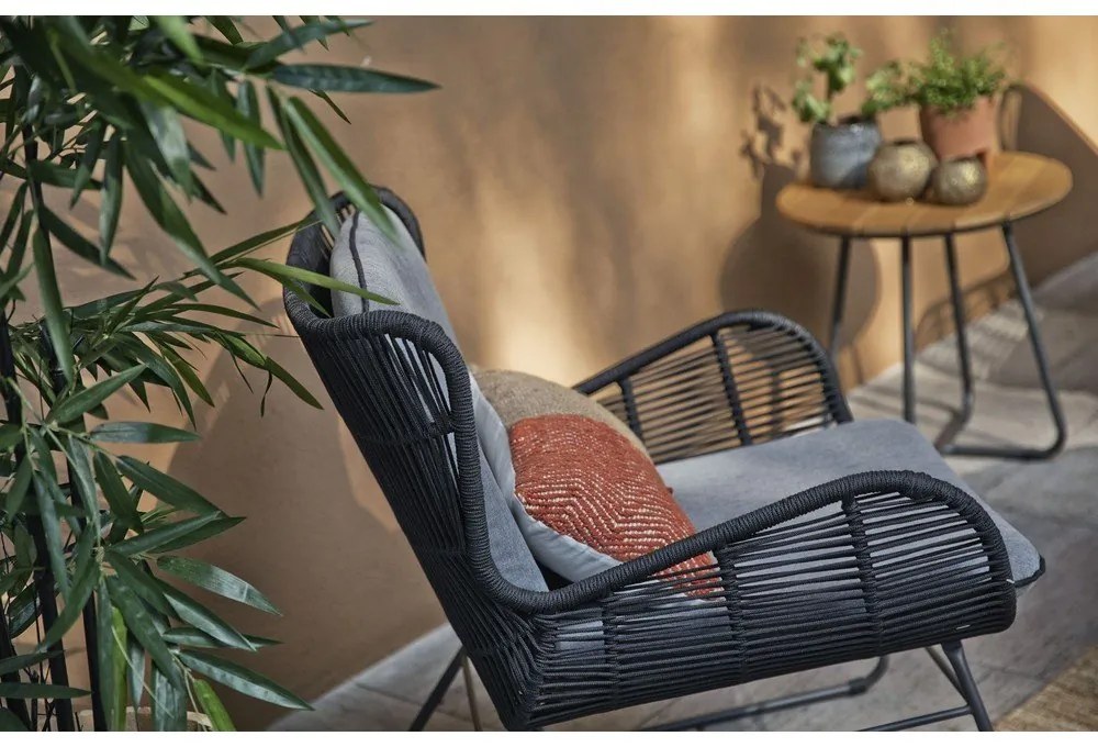 Fotoliu de grădină Exotan Grace, negru