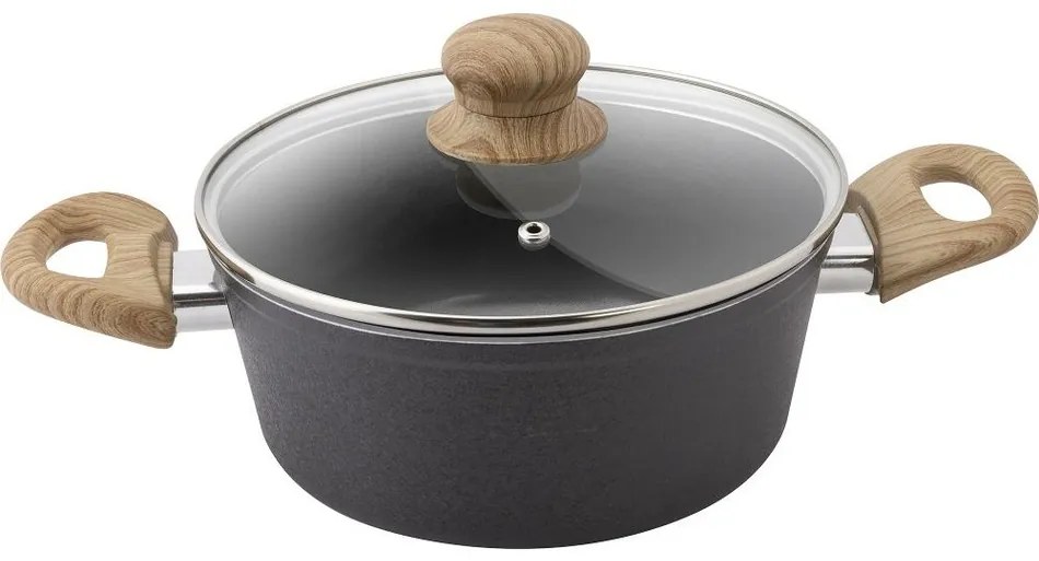 Lamart LT1245 cratiță cu capac Natur, diametru 18cm, 18 cm
