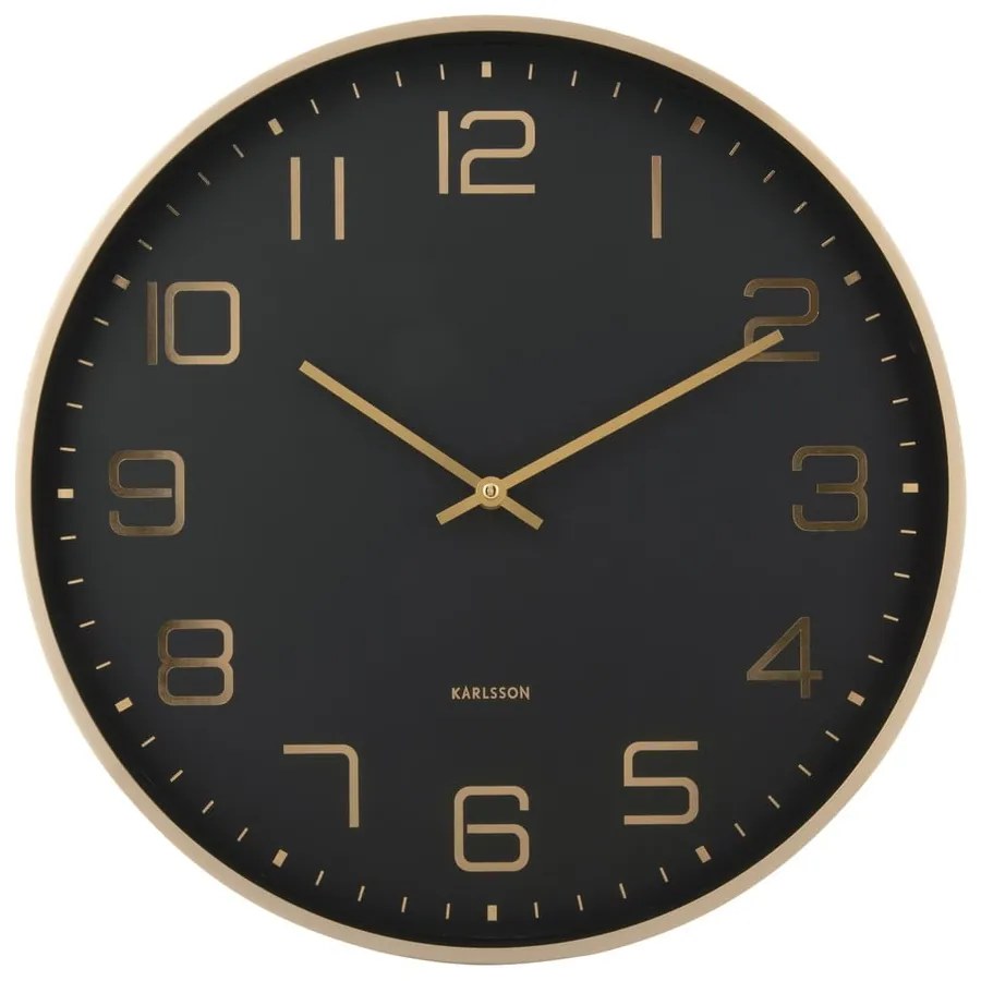 Ceas de perete ø 40 cm Elegance Glow – Karlsson