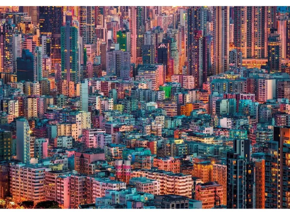 Orașe Hive Puzzle de 1500 de piese Hong Kong Clementoni