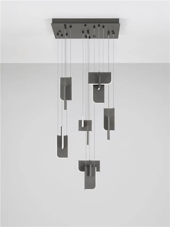 Lustra LED suspendata liniara design decorativ 3000K TOTEM 56W