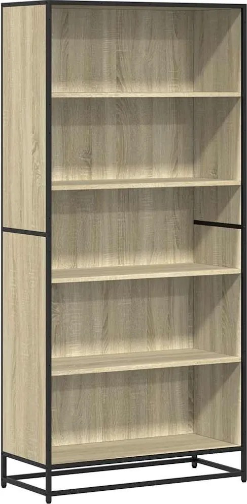 vidaXL Bibliotecă, stejar sonoma, 80,5x35x170,5 cm, lemn prelucrat