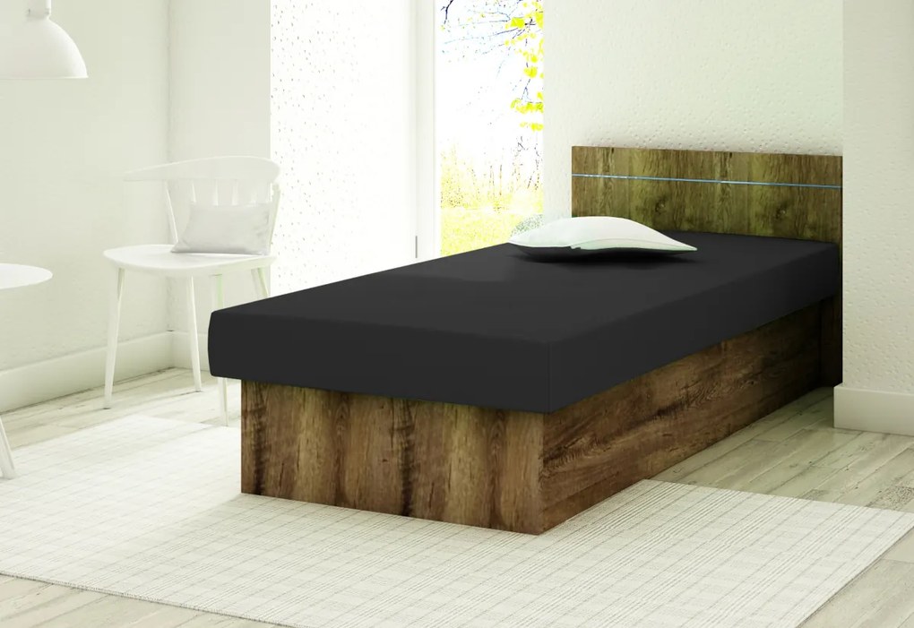 Supermobel Canapea BERTA, 190x80x38, suedine 24/alb