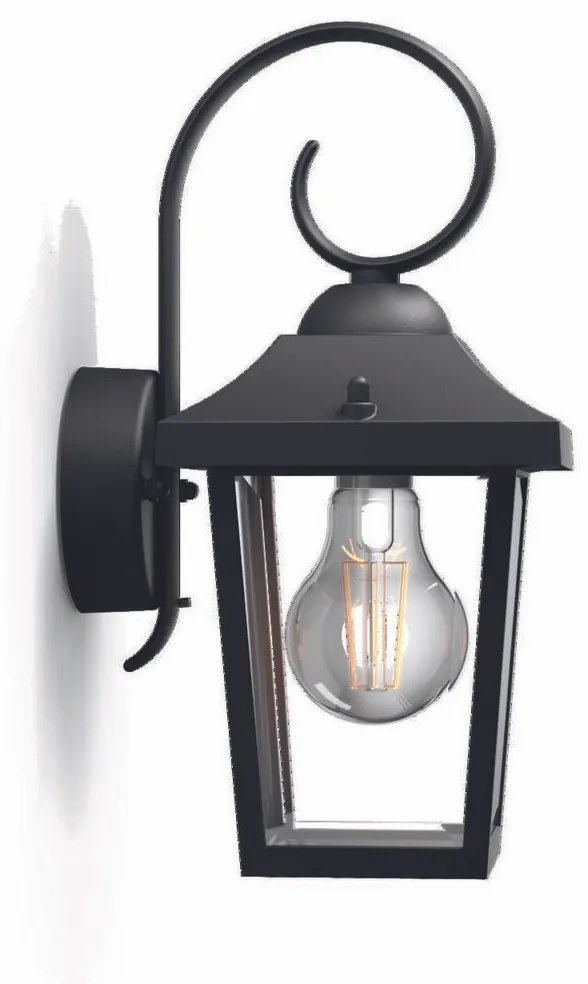 Lampă de perete de exterior Philips 17236/30/PNBuzzard 1x E27 60 W fără bec IP44, negru