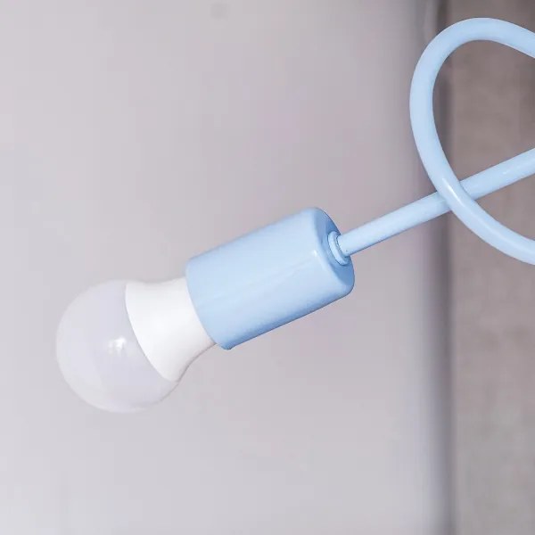 Lustră aplicată OXFORD, 3xE27/15W/230V, albastră