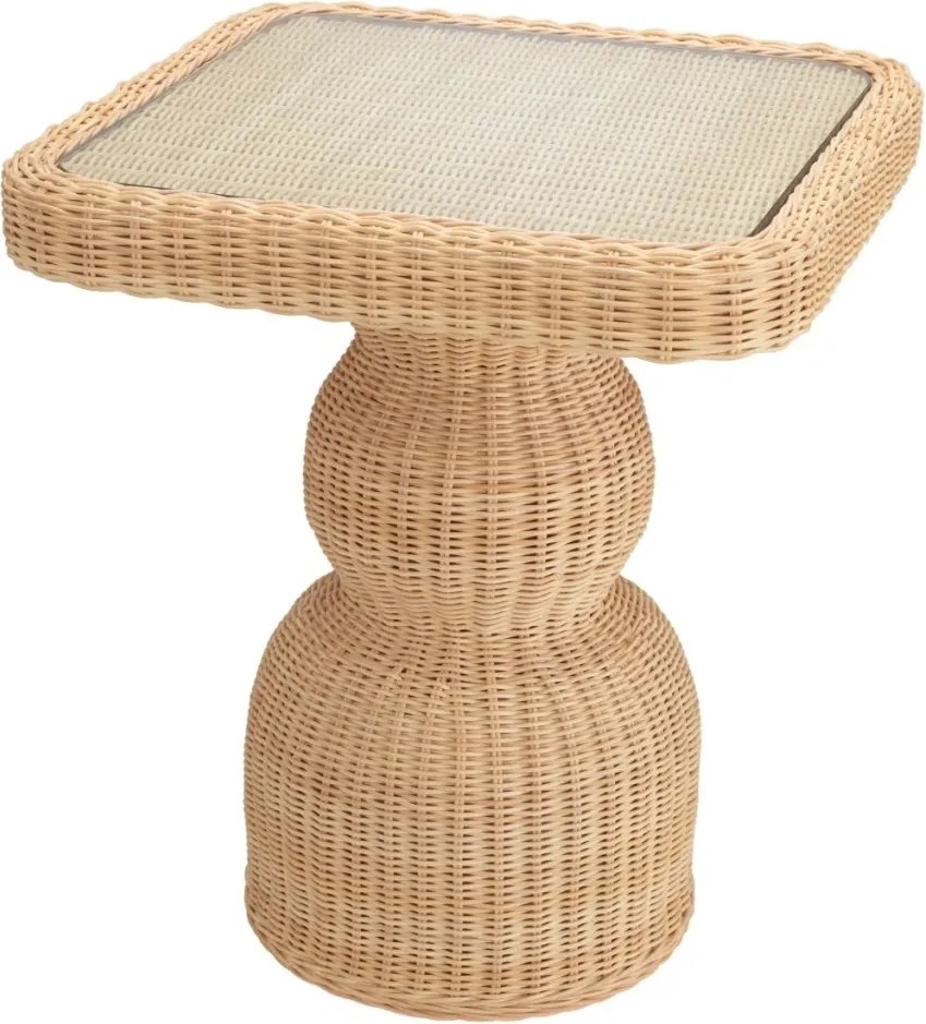 Masuta auxiliara din ratan design LUX Tiago