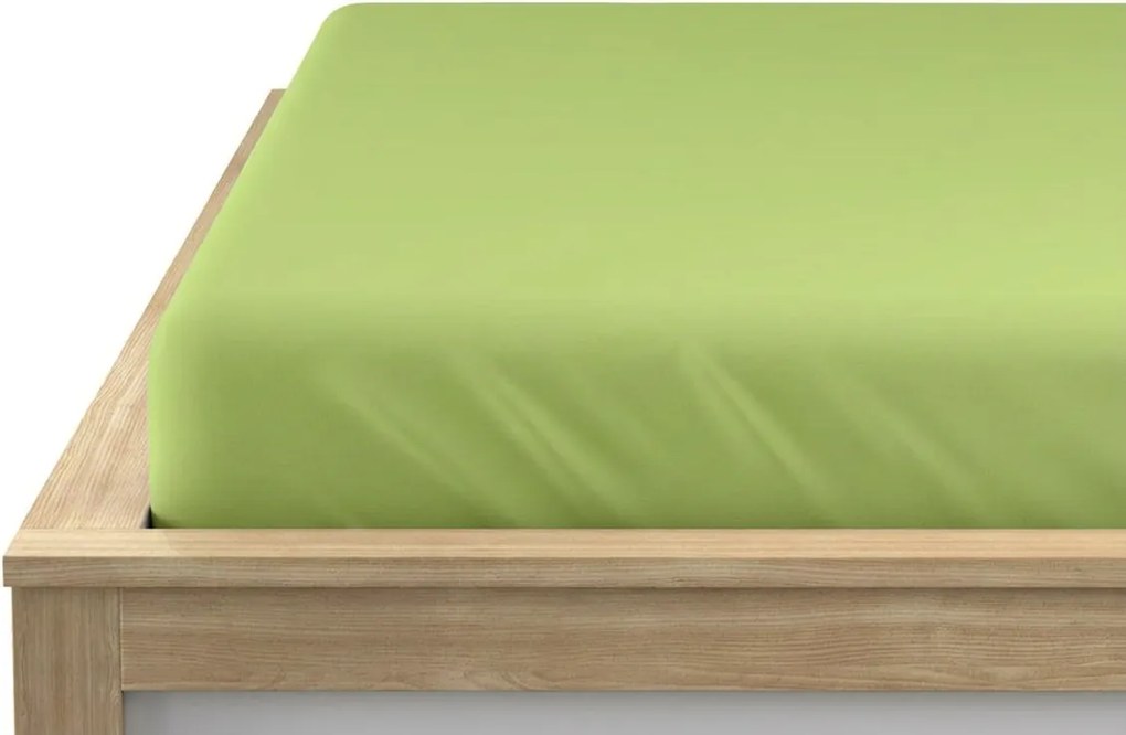 Cearsaf din microfibra pistachio 90 x 200 cm