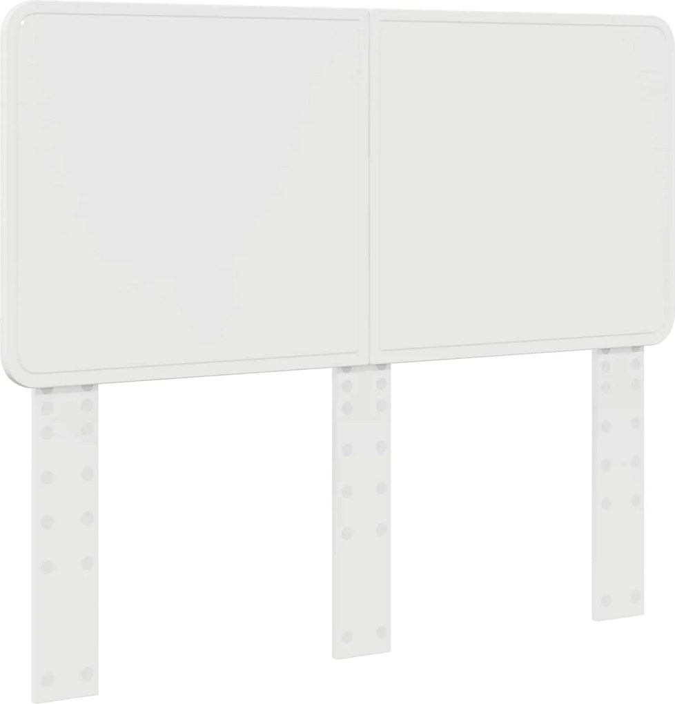 vidaXL Tăblie cap Alb 135 cm Lemn compozit