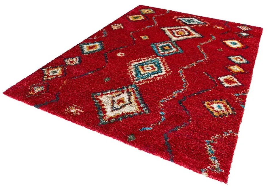 Covor Mint Rugs Geometric, 80 x 150 cm, roșu