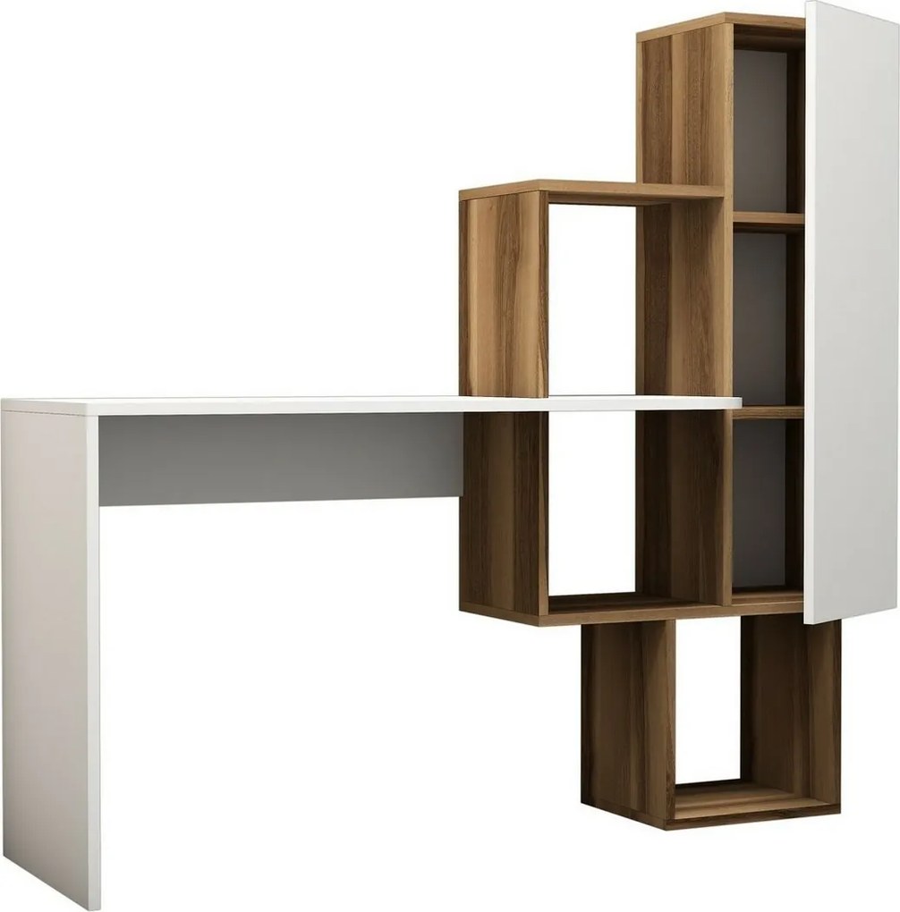 Masă ce birou Acelya Walnut and White