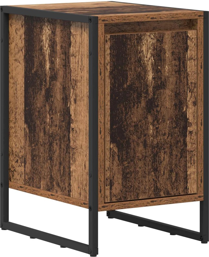 vidaXL Noptieră Lemn Vechi 39,5 x 30 x 50 cm Lemn compozit