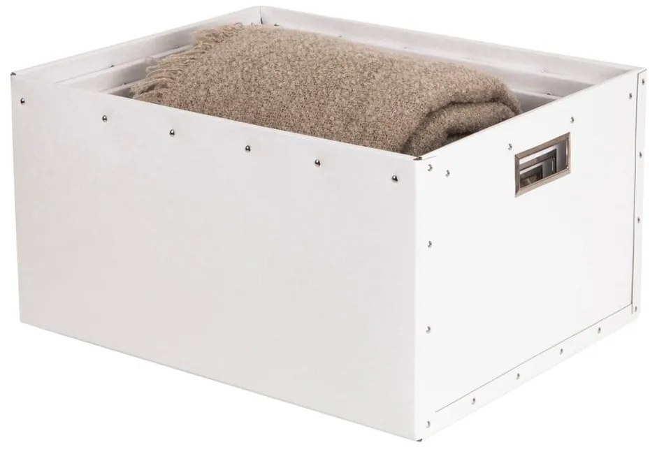 Cutii de depozitare albe 3 buc. din carton Ture – Bigso Box of Sweden