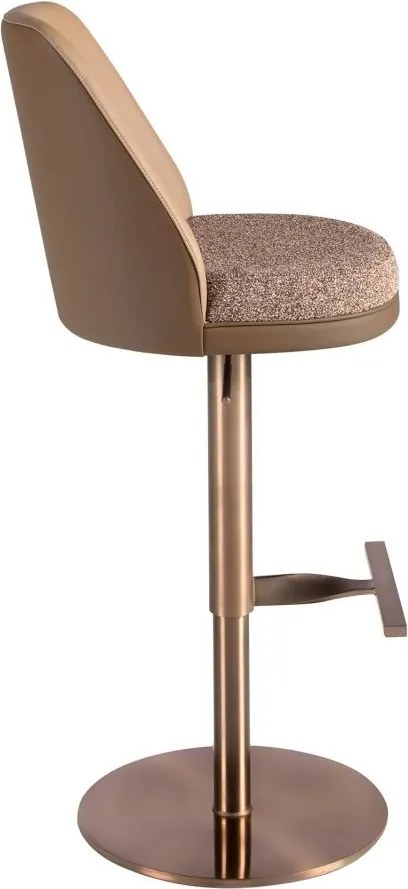 Scaun de bar pivotant cu inaltime reglabila Stool maro