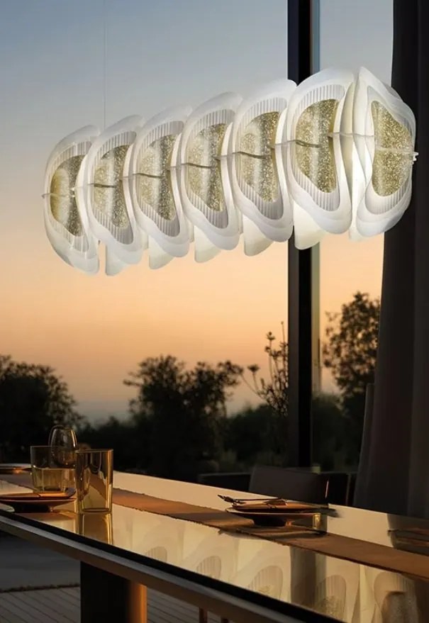 Lustra suspendata LED Fiordlys Linear White