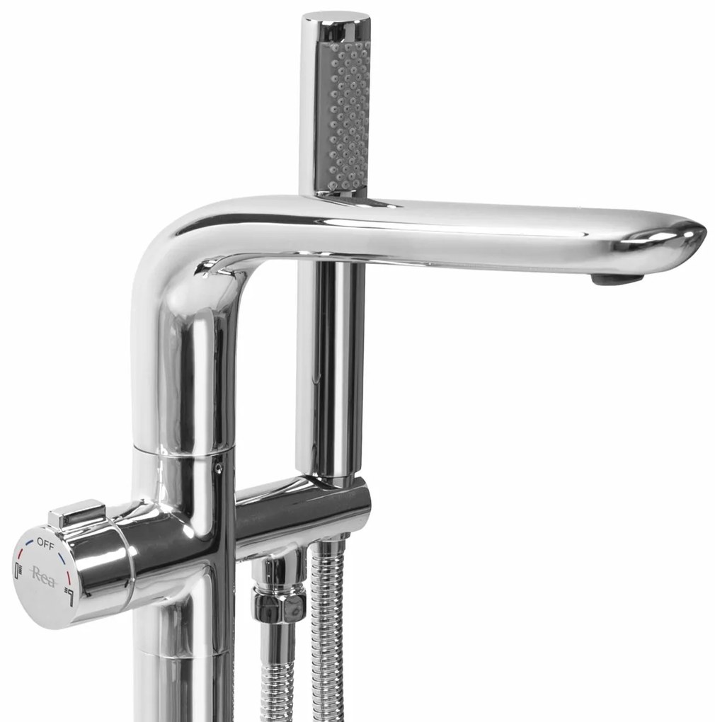Baterie freestanding Clark argintiu H92 cm