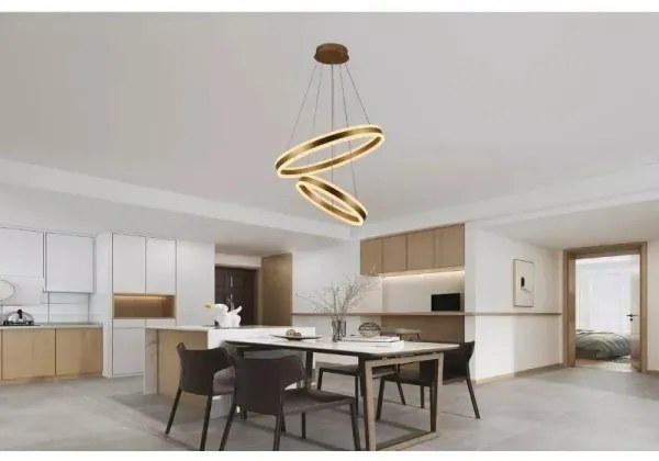 Lustră LED dimabilă pe cablu LED/135W/230V 3000-6500K + telecomandă