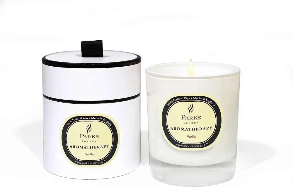 Lumânare parfumată Parks Candles London Aromatherapy, aromă de vanilie, durată ardere 45 ore