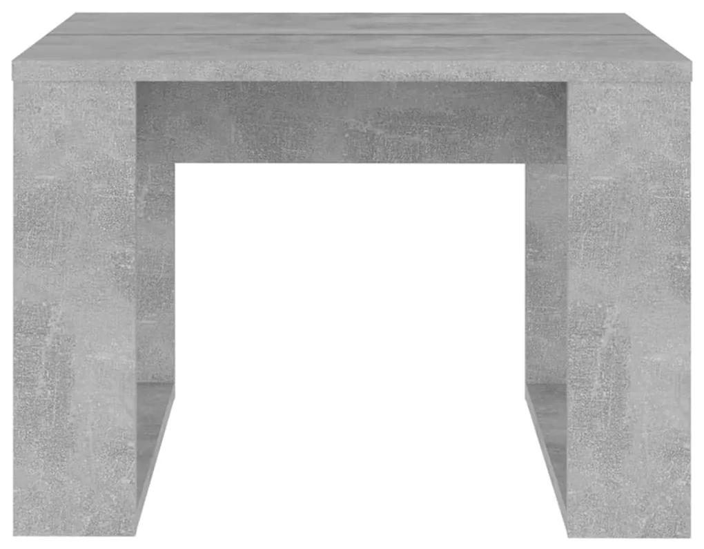 Masa laterala, gri beton, 50x50x35 cm, PAL 1, Gri beton