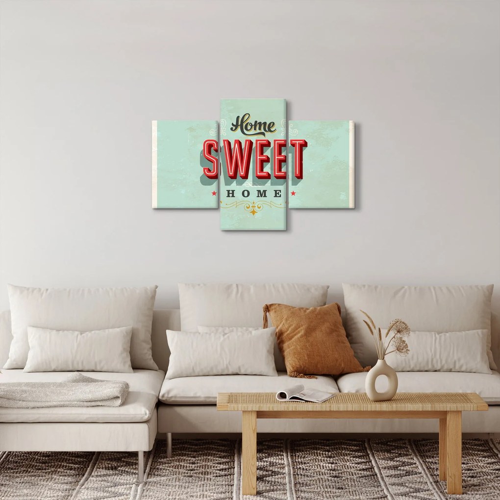 Tablou - Home sweet home (90x60 cm)
